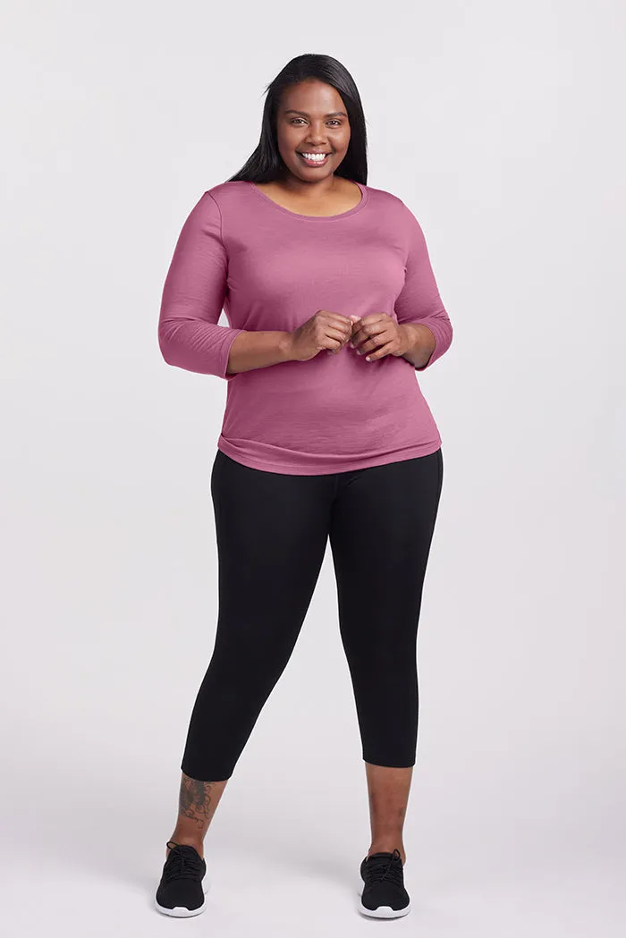 Jenny 3/4 Sleeve Crew Neck