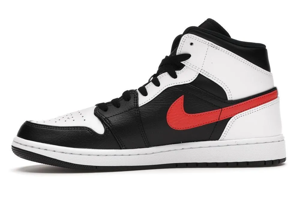 JORDAN 1 MID BLACK CHILE RED WHITE (M)