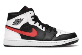 JORDAN 1 MID BLACK CHILE RED WHITE (M)