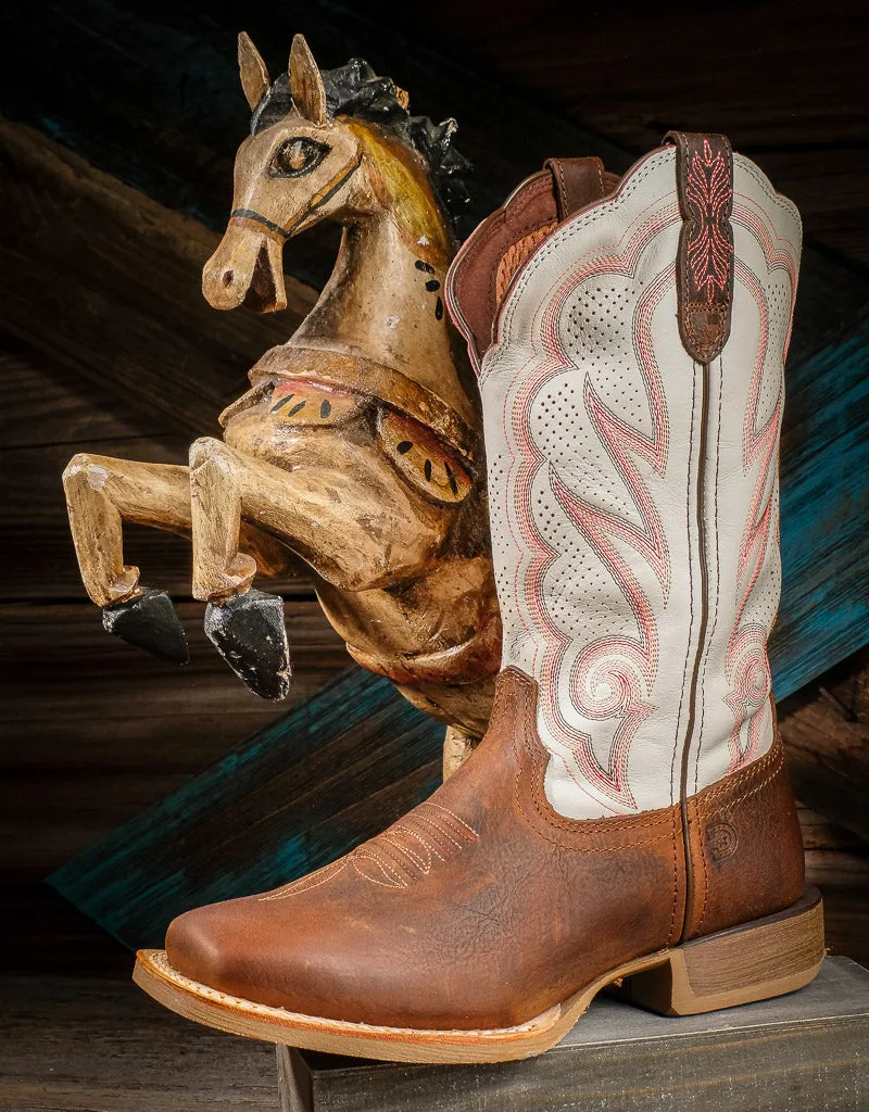 Lady Rebel Pro White Ventilated Cowgirl Boot DRD0392