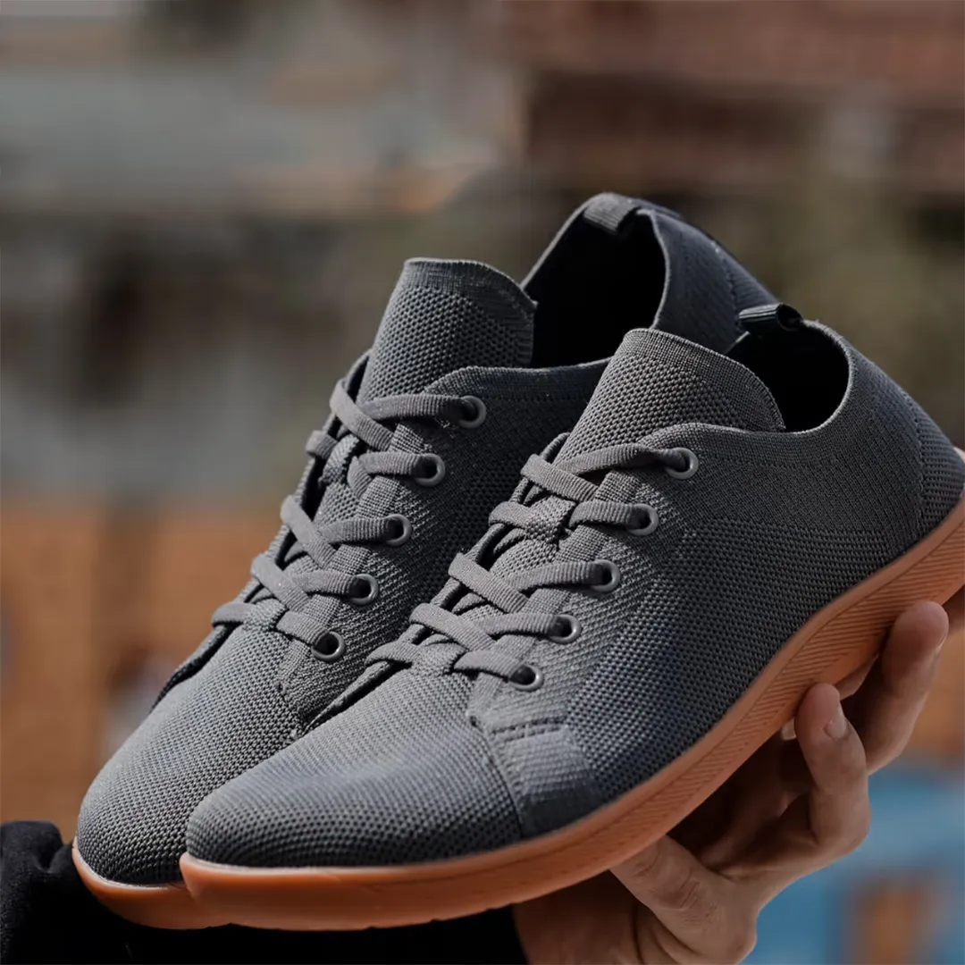 Lorry Vamp Barfuschuhe Knit Grau - Schuhfit und Nackenentspannung