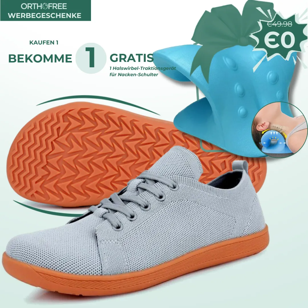 Lorry Vamp Barfuschuhe Knit Hellgrau - Schuhspa und Nackenfreude