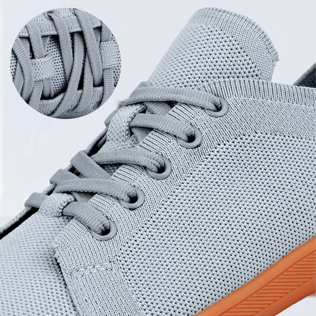 Lorry Vamp Barfuschuhe Knit Hellgrau - Schuhspa und Nackenfreude