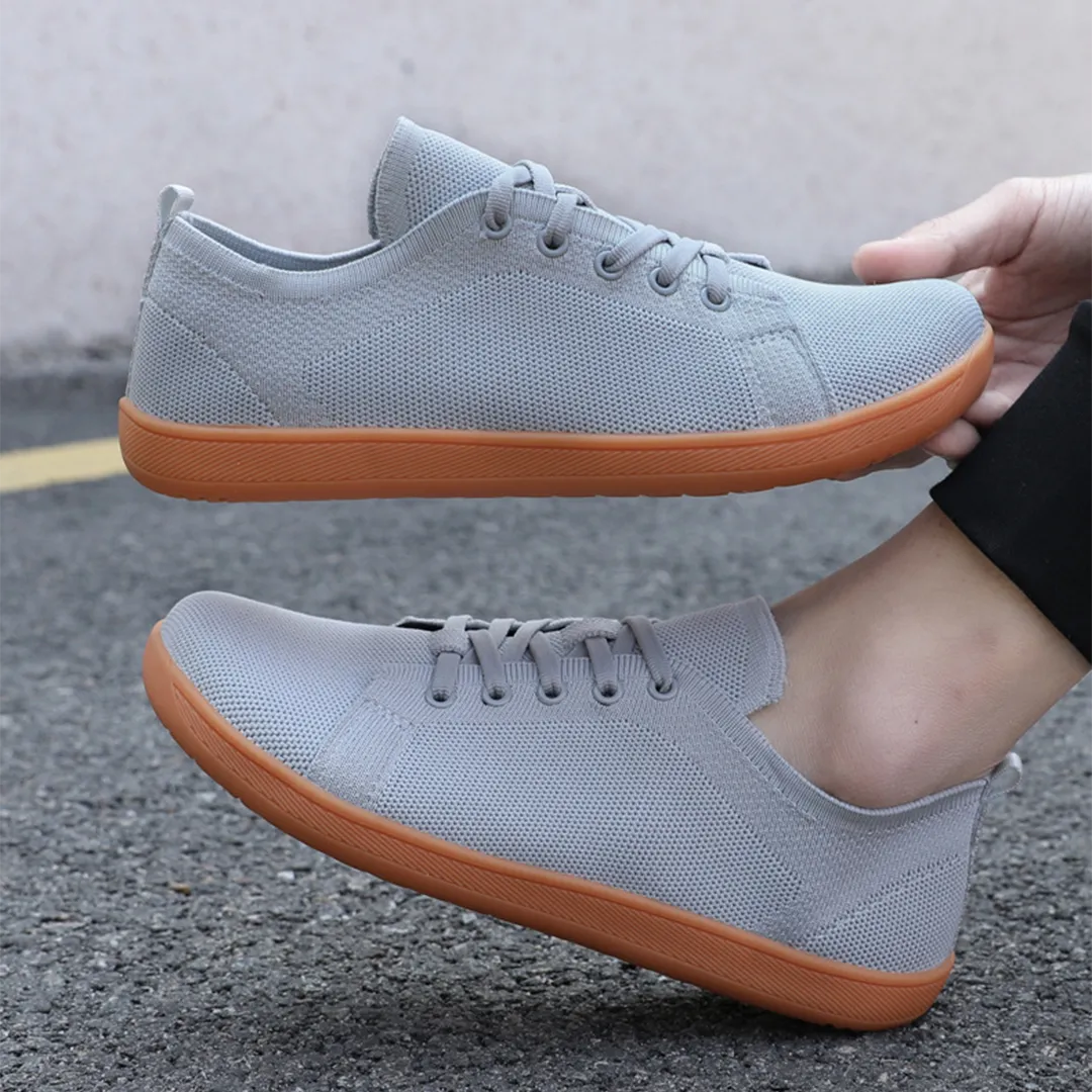 Lorry Vamp Barfuschuhe Knit Hellgrau - Schuhspa und Nackenfreude