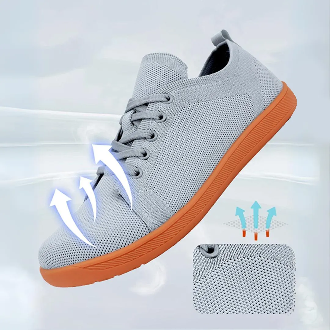 Lorry Vamp Barfuschuhe Knit Hellgrau - Schuhspa und Nackenfreude