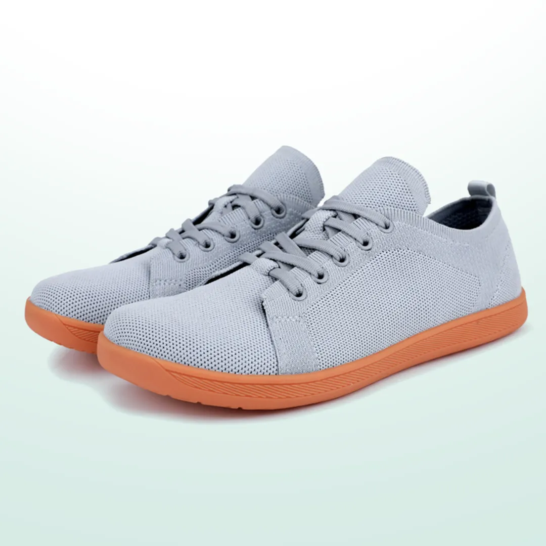 Lorry Vamp Barfuschuhe Knit Hellgrau - Schuhspa und Nackenfreude