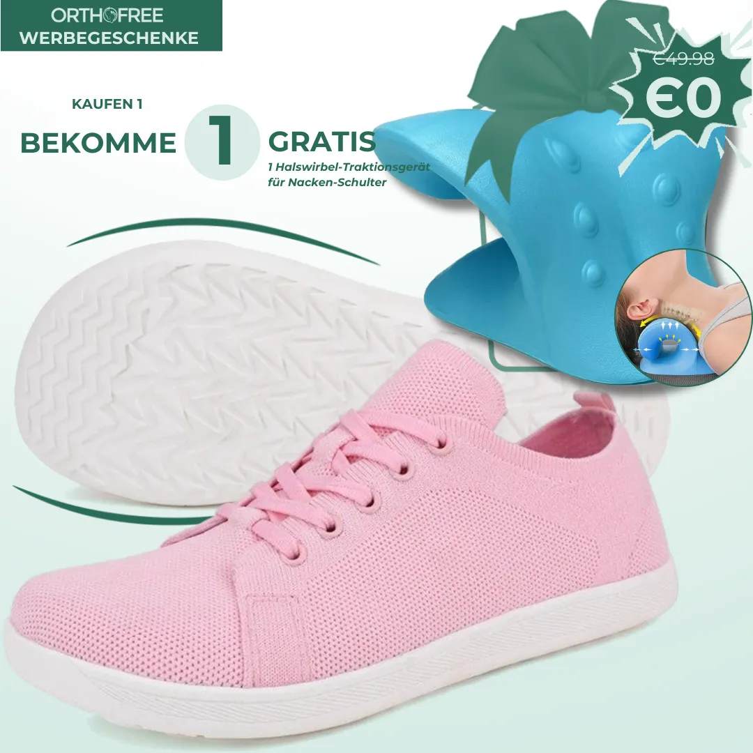 Lorry Vamp Barfuschuhe Knit Rosa - Barfupower und Nackenwohl