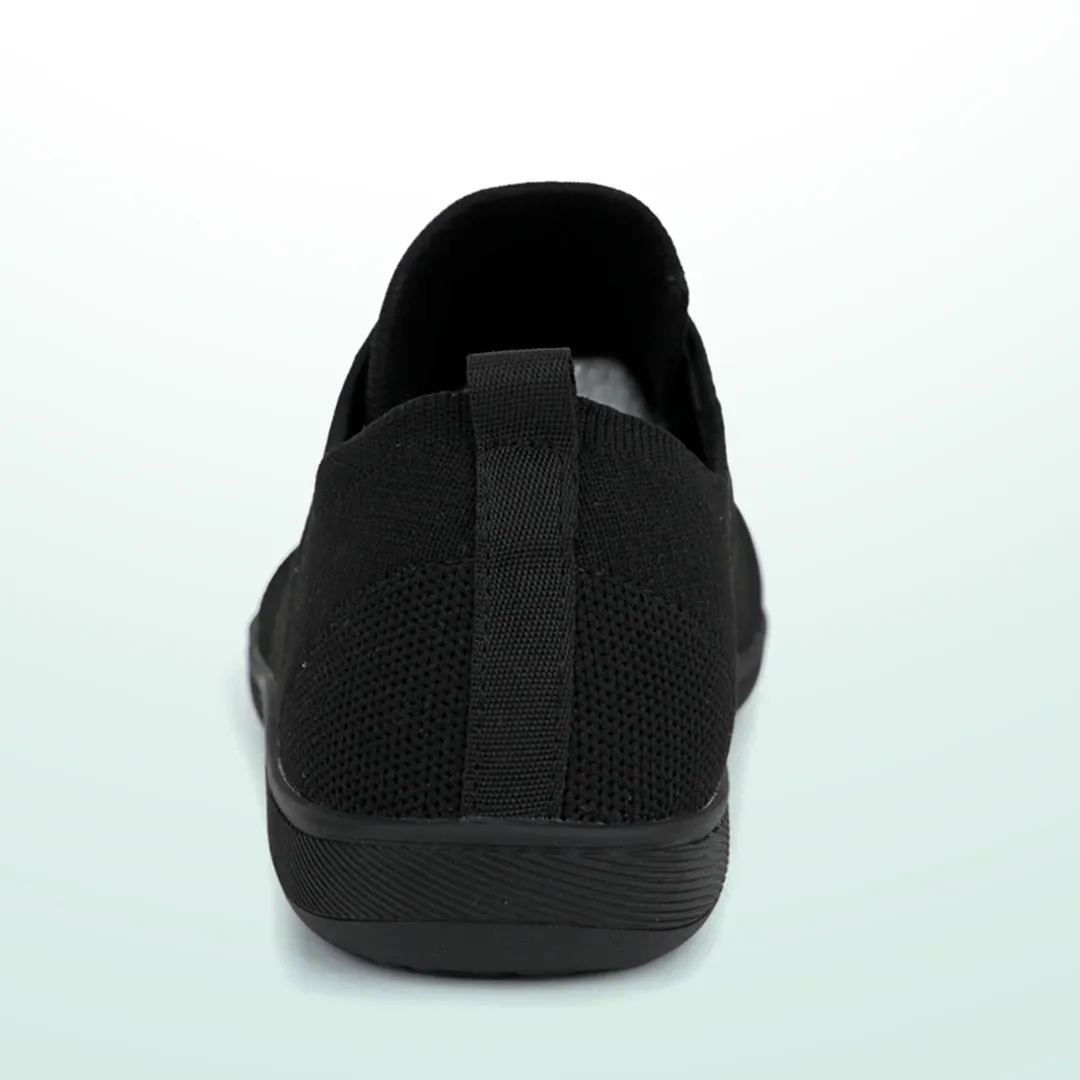 Lorry Vamp Barfuschuhe Knit Schwarz - Barfuabenteuer und Handmassageglück