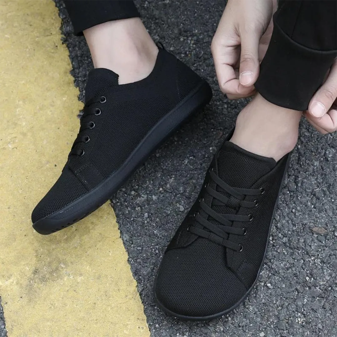 Lorry Vamp Barfuschuhe Knit Schwarz - Barfuabenteuer und Handmassageglück