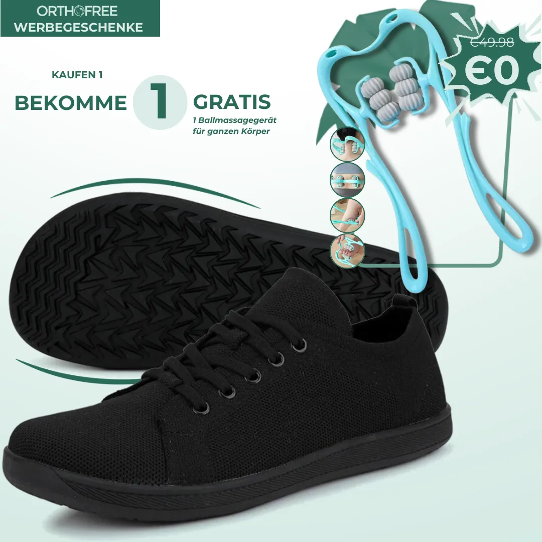 Lorry Vamp Barfuschuhe Knit Schwarz - Barfuabenteuer und Handmassageglück