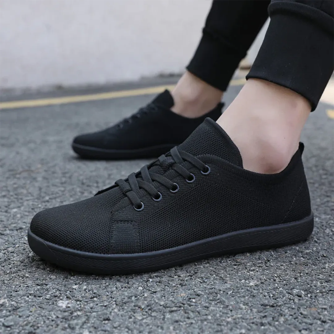 Lorry Vamp Barfuschuhe Knit Schwarz - Barfuabenteuer und Handmassageglück