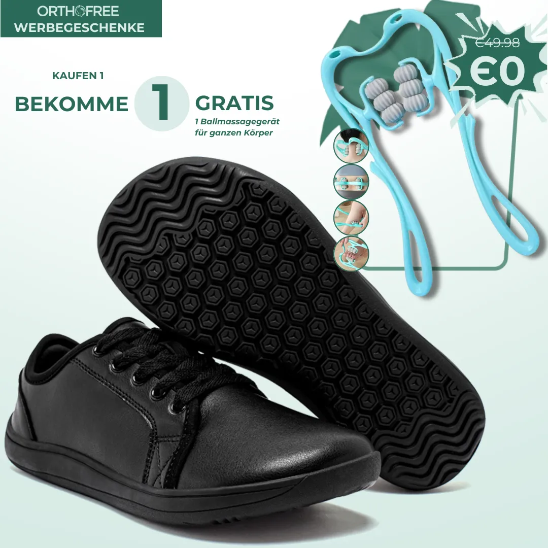 Lorry Vamp Barfuschuhe Leder Schwarz - Barfuabenteuer und Handharmonie