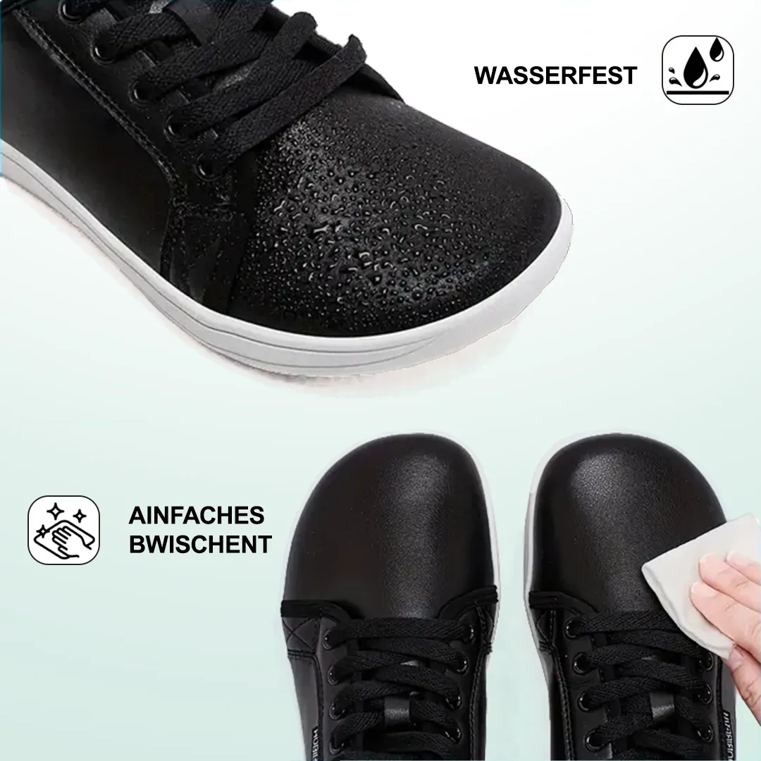 Lorry Vamp Barfuschuhe Leder Schwarz - Barfuabenteuer und Handharmonie