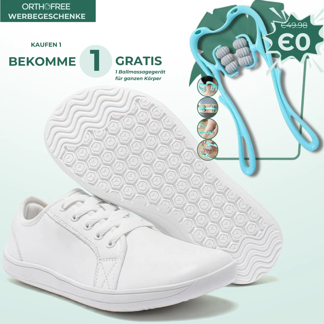 Lorry Vamp Barfuschuhe Leder Wei - Barfuabenteuer und Handharmonie