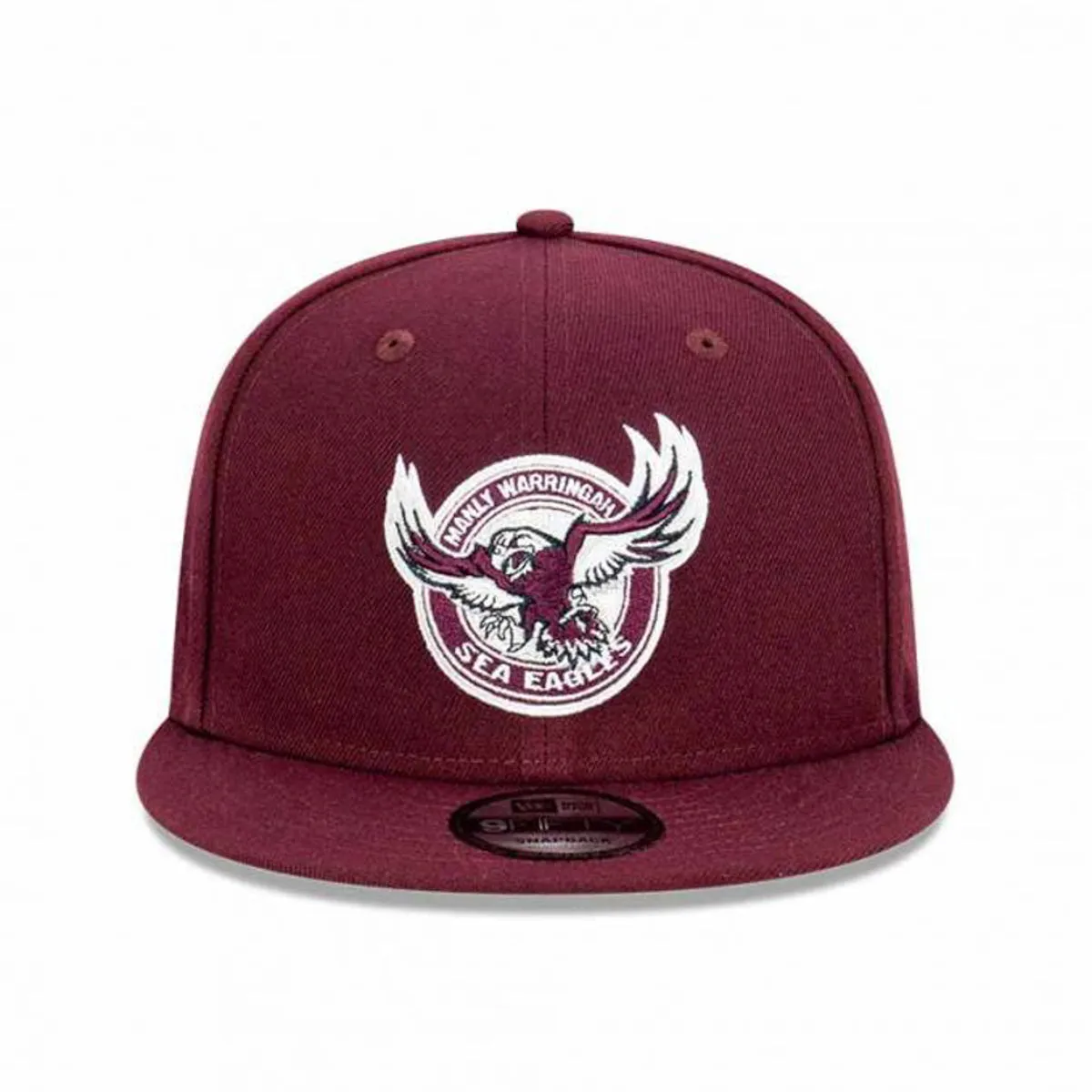 Manly Warringah Sea Eagles NRL Official Team Colours Cap with Grey Undervisor 9FIFTY Snapback by New Era