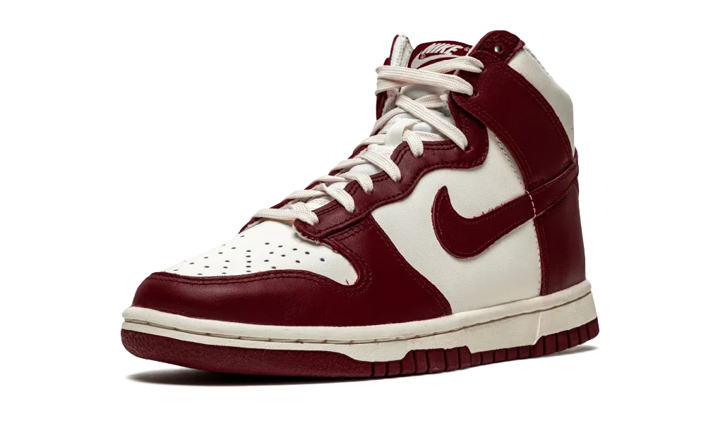 Nike Dunk High Sail Team Red