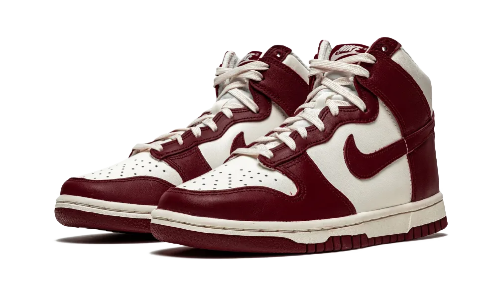 Nike Dunk High Sail Team Red