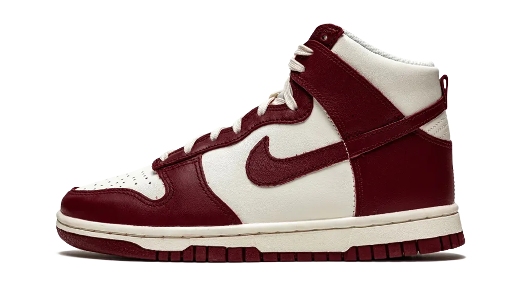 Nike Dunk High Sail Team Red