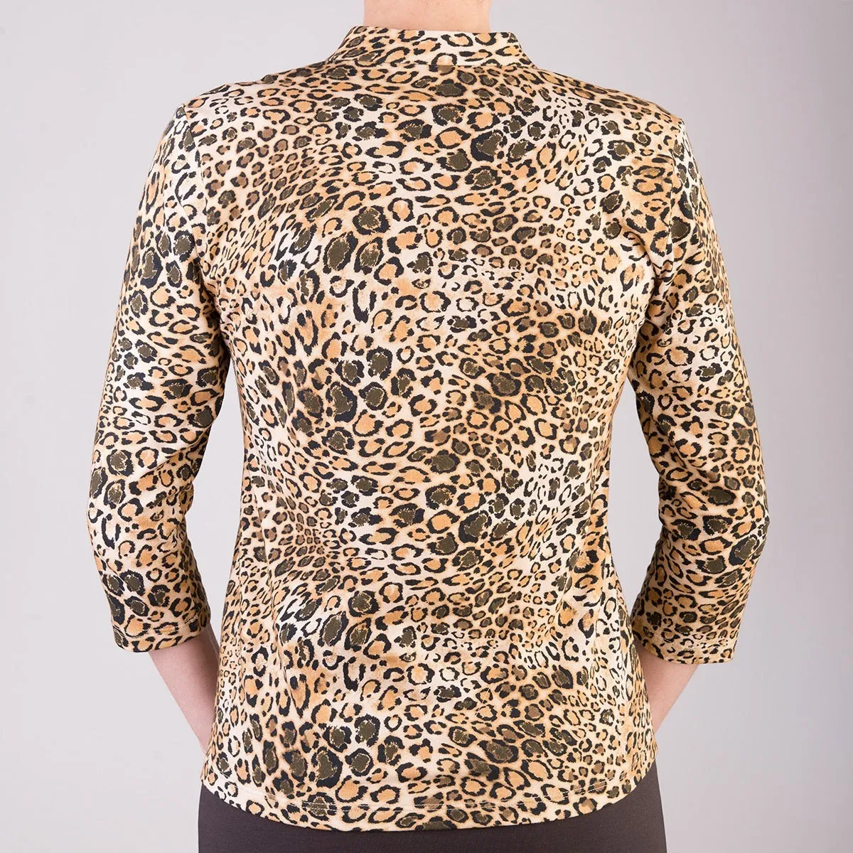 Notch Collar Tee in Belluno Leo Carmel