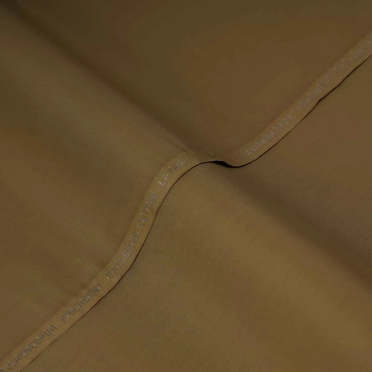 Plain Golden Brown, President Exclusive Latha Shalwar Kameez Fabric