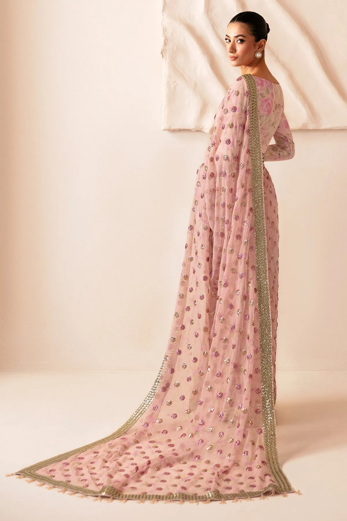Premium Embroidered Raw Silk UR-7042