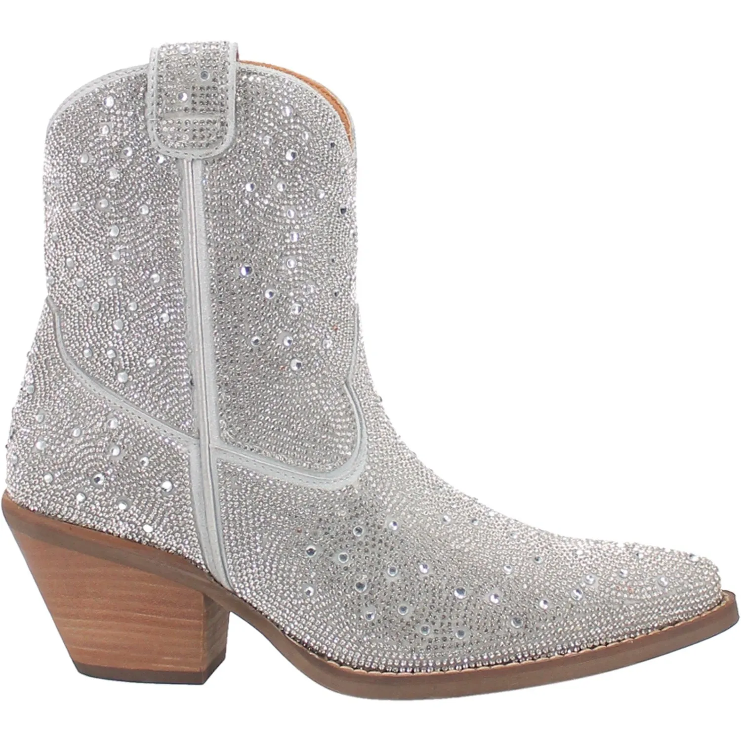 RHINESTONE COWGIRL LEATHER BOOTIE