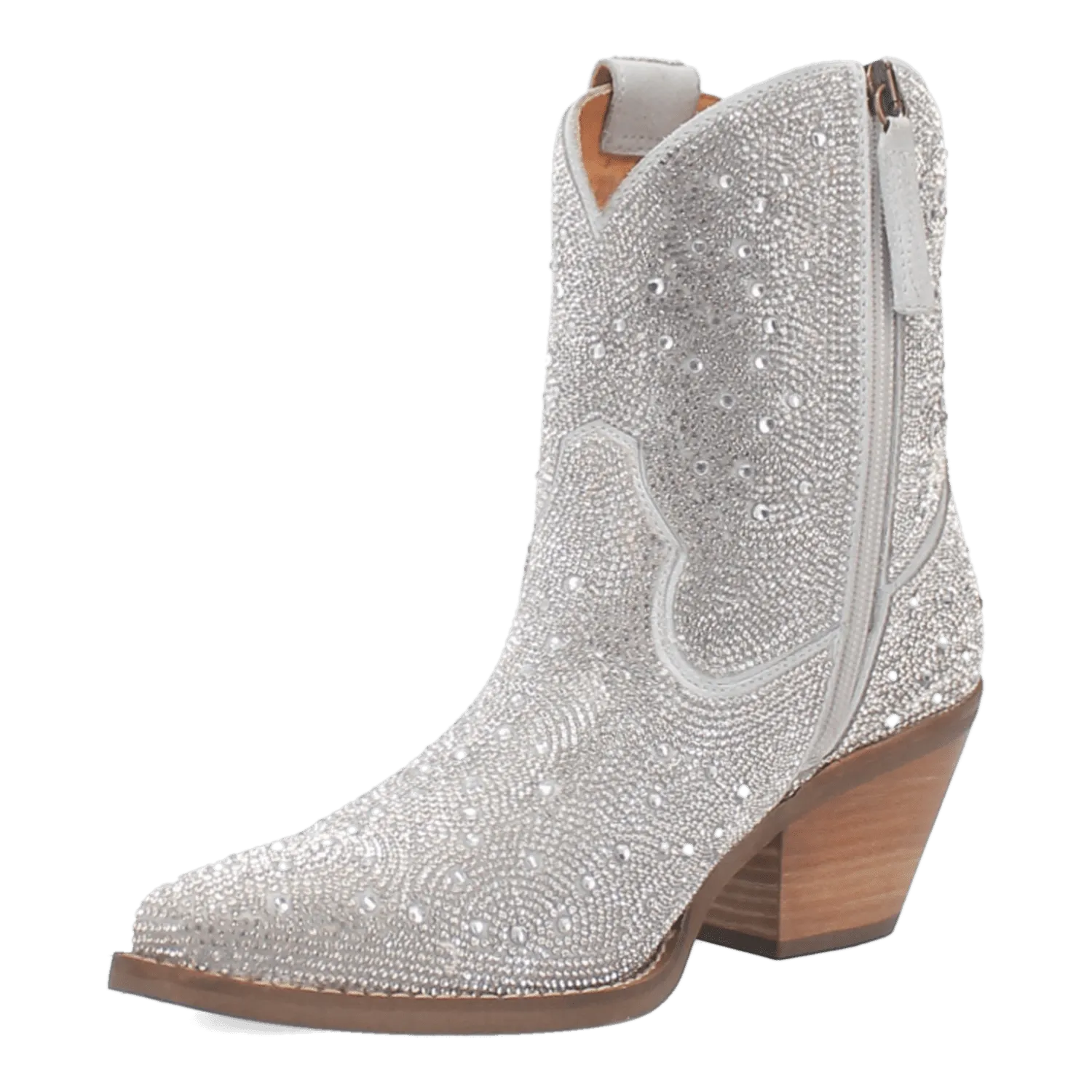 RHINESTONE COWGIRL LEATHER BOOTIE