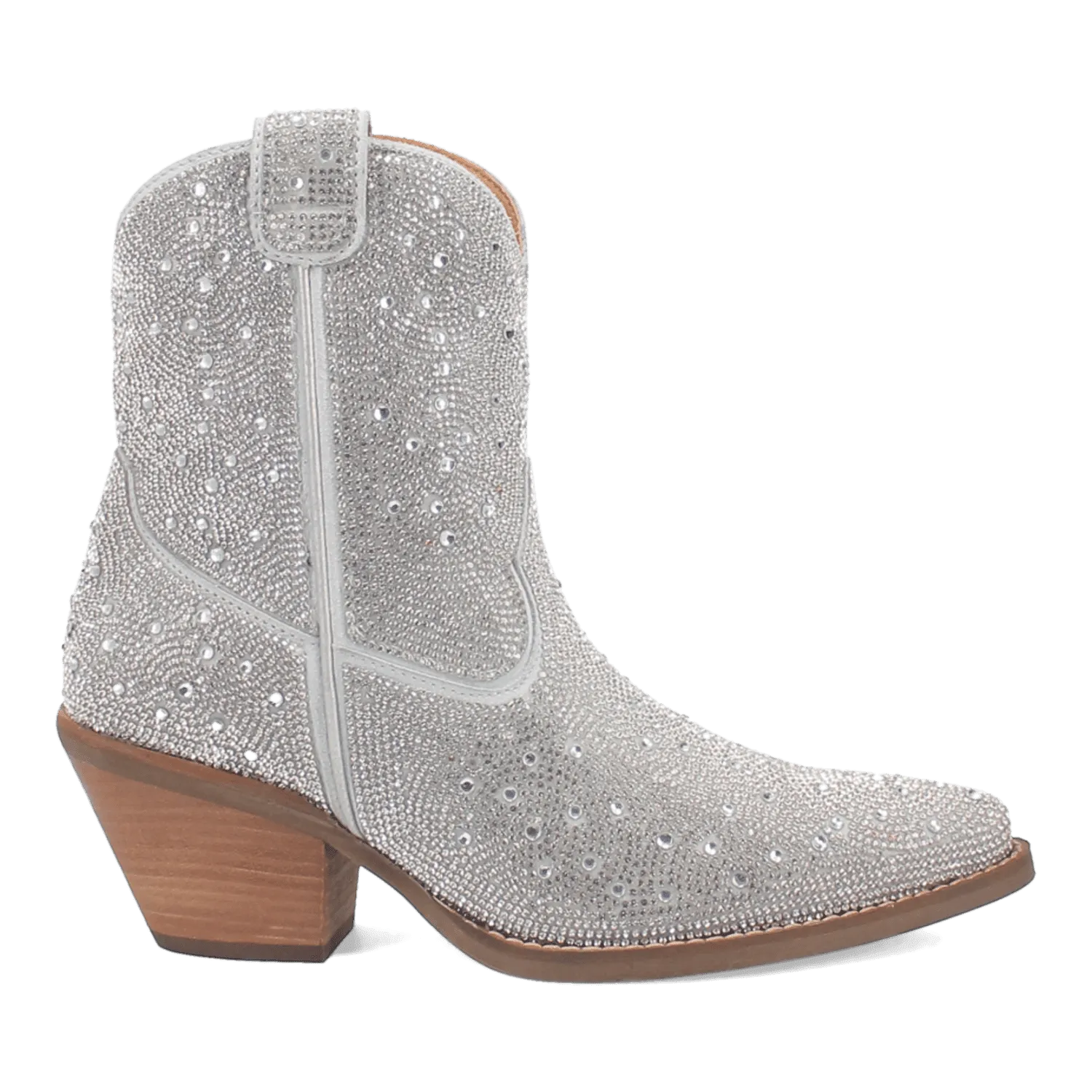 RHINESTONE COWGIRL LEATHER BOOTIE