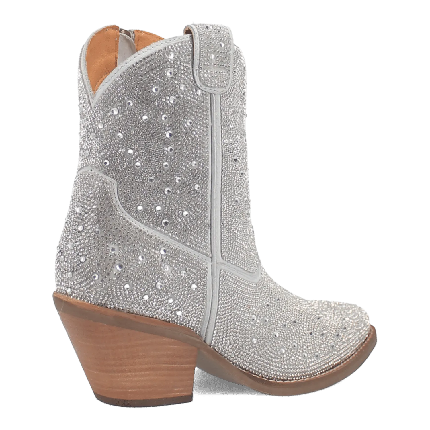 RHINESTONE COWGIRL LEATHER BOOTIE