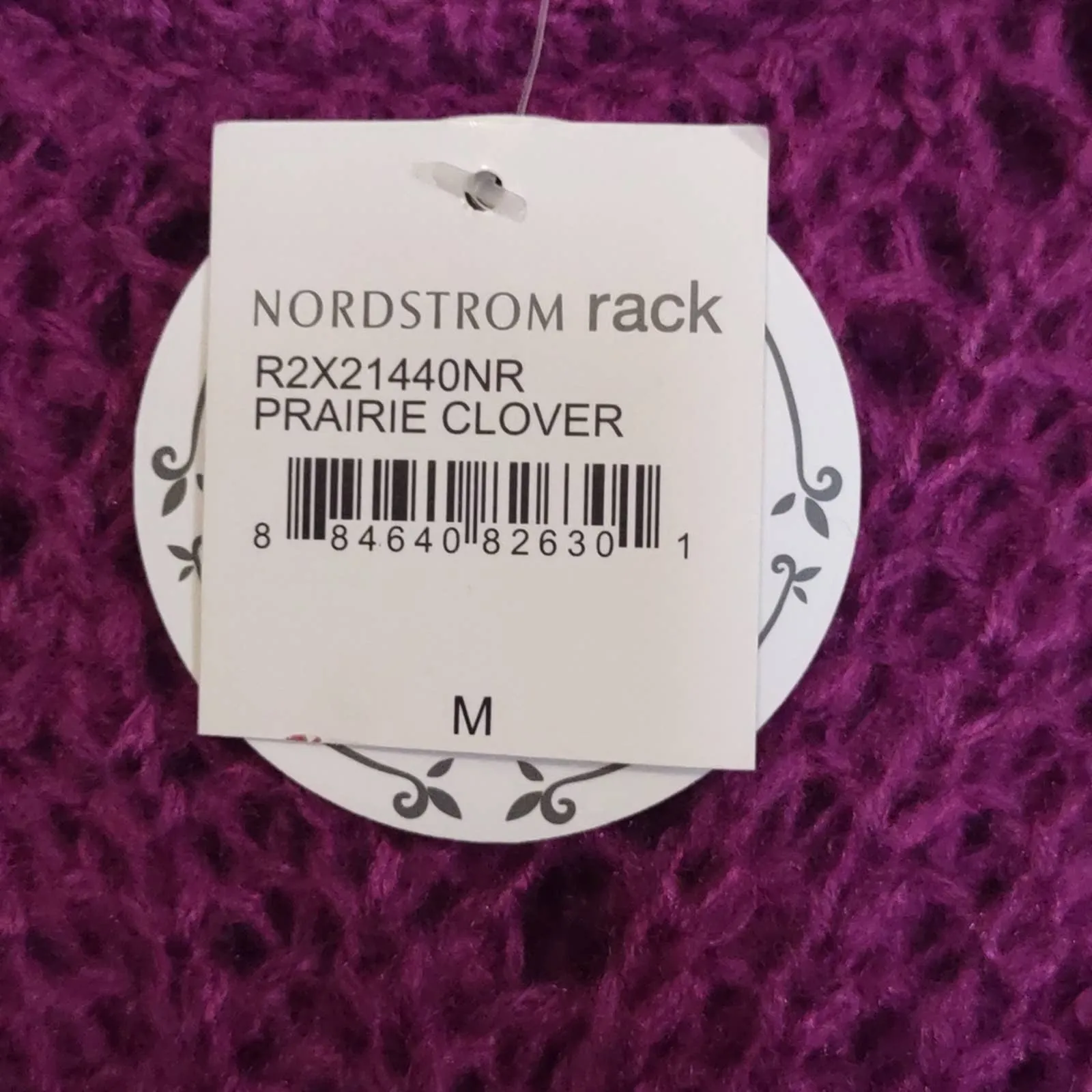 RXB Chunky Cable Knit Sweater Purple