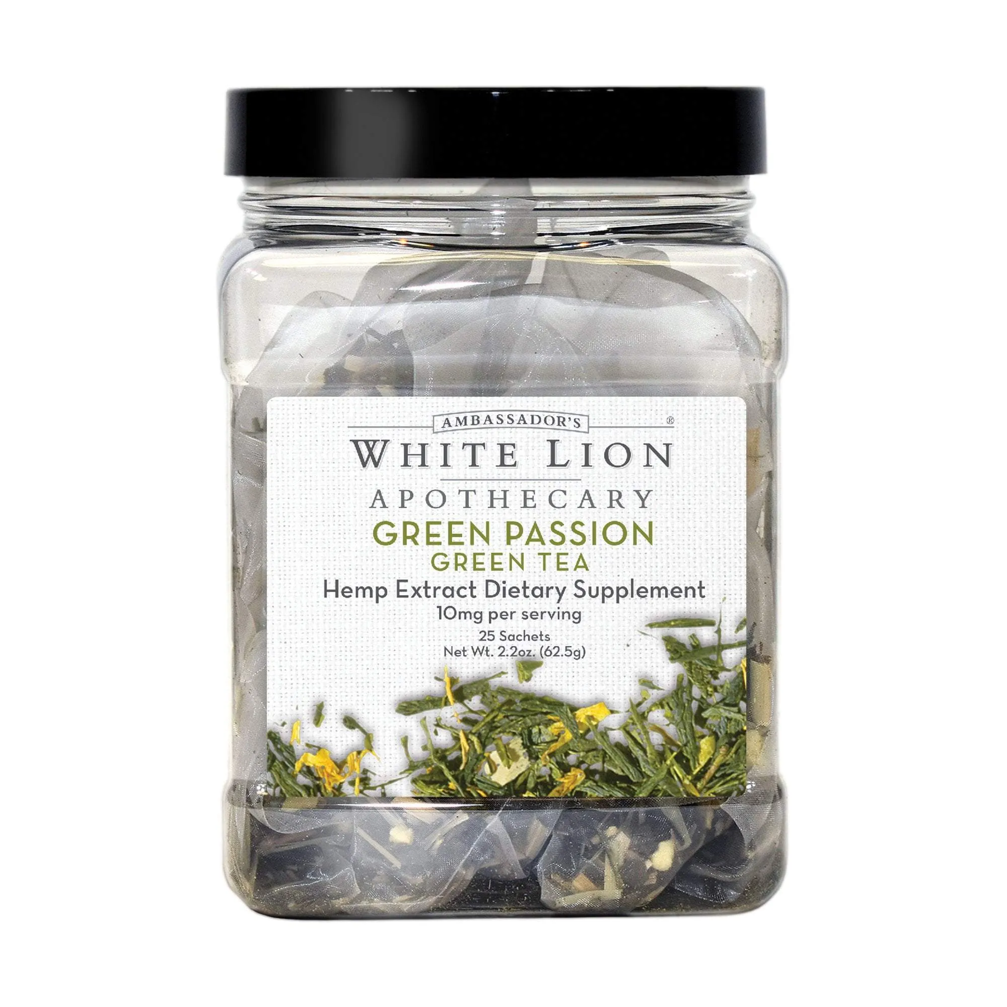 White Lion Green Passion Hemp Extract-infused Tea