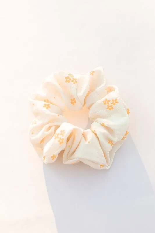 Yellow Daisy Scrunchie
